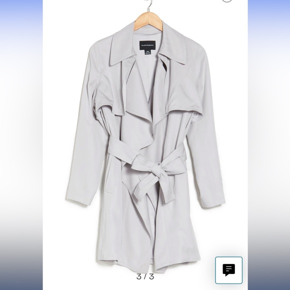 Club Monaco trench coat size M EUC - Picture 4 of 5